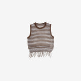 Miju's Fringe Sleeveless Knitwear