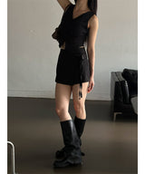 Stripe strap pants