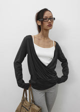 [MADE] Elophy Wrap Long Sleeve Tee