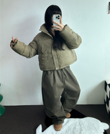 ニーピンタックパラシュートバルーンパンツ🖤🩶🤍💚4カラー