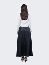 ロングレザースカート