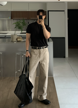 Hidden Air Mesh Muscle Fit Short Sleeve Ties