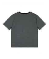 フローボーダーTシャツ ブラック