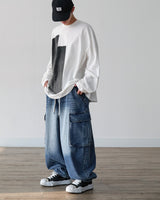 PAINT OVERSIZED FIT LONG SLEEVE T-SHIRT