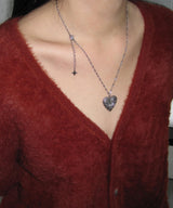 og heart necklace