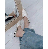 STILETTO SHIRRING MULE SLIPPER (2COLORS!)