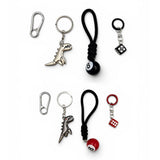 Dinosaur 8 Ball Dice Keychain Bag Charm
