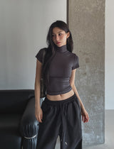[U-BASIC] ジェリーリブスリムポーラー半袖Tシャツ