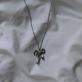 [I-DLE Minnie Necklace] Ballet Ribbon Necklace (Stainless Steel)