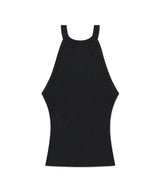 DENIM PRINTED HALTER KNIT