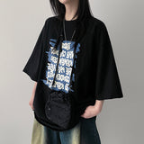 TURY Boxy Fit Printed Short Sleeve Tee
