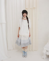  FLORAL PENDANT BACK RIBBON TOP