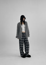 [MADE] Wesh Napping Check Banding Pants