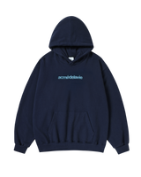 25FW BASIC LOGO NAPPING HOODIE DARK NAVY