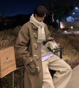  Liu Wool Overfit Duffel Coat