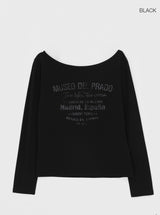 [MADE] Prado Off-Shoulder Long Sleeve T-Shirt