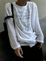 Munts Grunge Mesh Printed Knit