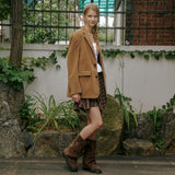 Rivet Middle Boots - 2Color