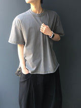 クァイピグメントウォッシュ加工半袖Tシャツ