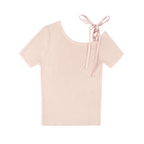 BALLET ONE SHOULDER HALF KNIT (3 COLORS)