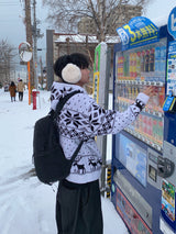冬ミンクイヤリング