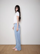 フローラルイニシャルTシャツ