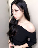 [Worn by Jang Wonyoung, Lee Young-ji] グローチェーンドロップ925シルバーネックレスN018-02H