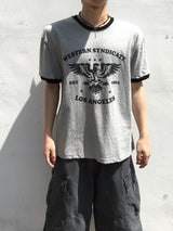 ラペルウエスタンリンガー半袖Tシャツ 3C