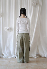 3-WAY MESH POCKET CARGO PT KHAKI