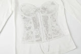 Silhouette tee - ivory