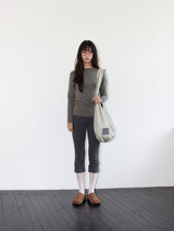 リバーシブルポケットバッグ (BEIGE & KHAKI)