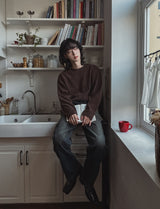 Roei Uネックデッキニット