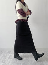 [FW/Hidden Banding] Shirring Mermaid Long Skirt