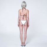 Zoe triangle bikini - mocha splash [micro]