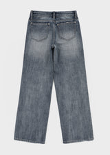 [MADE] Burnt Low-Waisted Wide Denim Pants