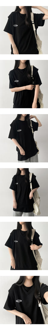 Hattie Oversized-Fit Logo Lettering Vest
