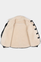 Lux eco fleece leather mustang