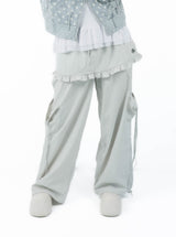 layered frill cargopants