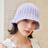 VA Label Knit Tulip Hat / Lavender