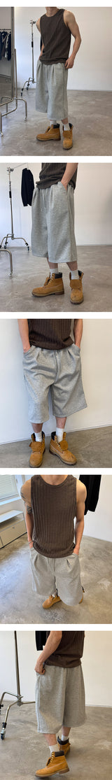 [Unisex] Bermuda sweat pants(2color)