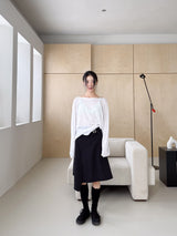  BUCKLE WRAP NYLON SKIRT