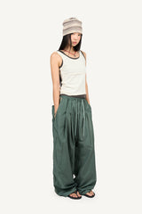 サイド エスニック ナイロン パンツ