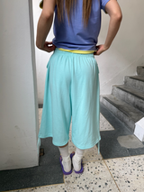 luv shirring bermuda pants 
