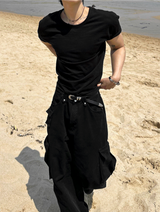 Crop muscle fit t-shirt 