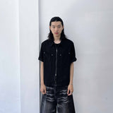 リベット ダブルジップ シャツ
