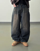 Fadel classic washing wide denim