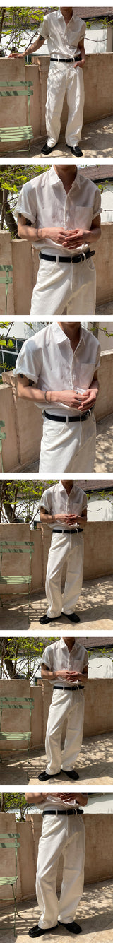 [S/S] Ice pocket half shirts(6color)