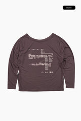 Gaussian off-shoulder tee