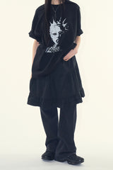 Kivra unbalanced midi skirt