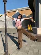 POINT BACK CLIP WIDE PANTS (3C)